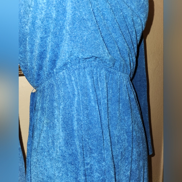 Vintage Blue Long-Sleeve Dress by Trolley Car - Picture 4 of 16